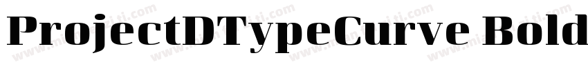 ProjectDTypeCurve Bold字体转换